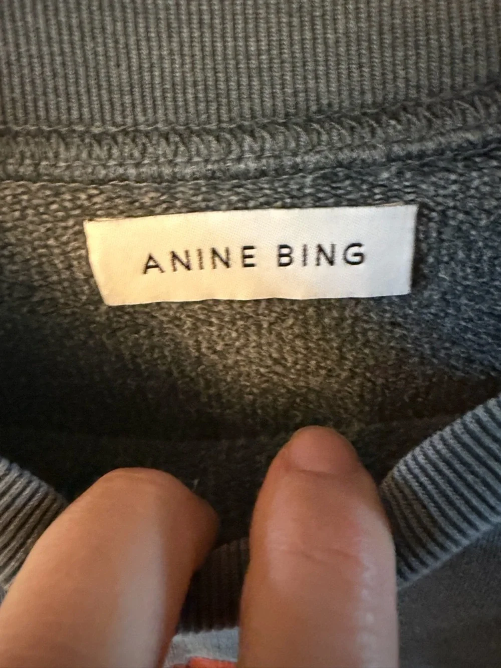 Anine Bing Gray Eagle Logo Crewneck Sweatshirt - Picture 4 of 4